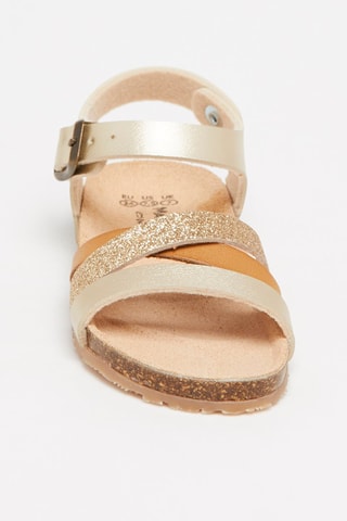 Sandalen Camel en Goudkleurig