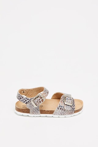 Sandalen Zilverkleurig en Donkerbruin