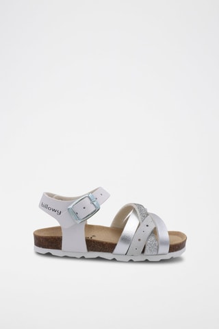 Sandalen Rosso Wit en Zilverkleurig