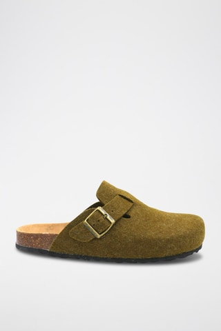 Nubuck Clogs Rosso 
Kaki