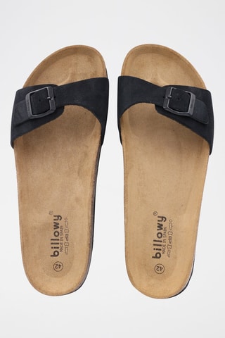 Nubuck Slippers Rosso 
Zwart