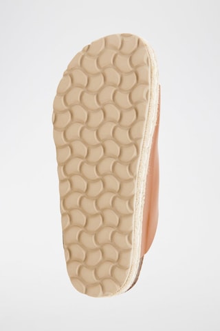 Leren Platform Sandalen - Bruin
