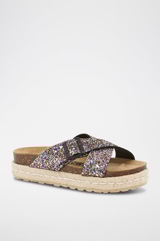 Platform Sandalen - Zwart
