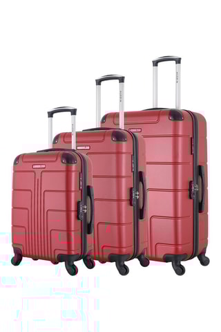 Set van 3 Trolleys Ottawa (S/M/L) - 55/65/75 cm - Bordeauxrood