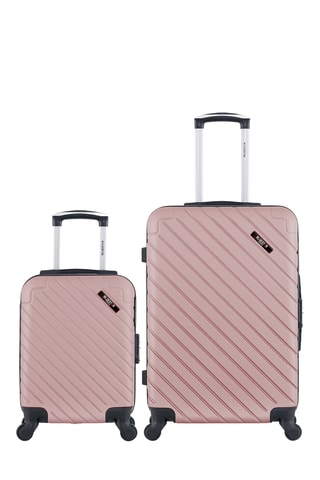 XXS Trolley en Weekendtrolley (XXS/M) Cite - 46/65 cm - Roségoudkleurig