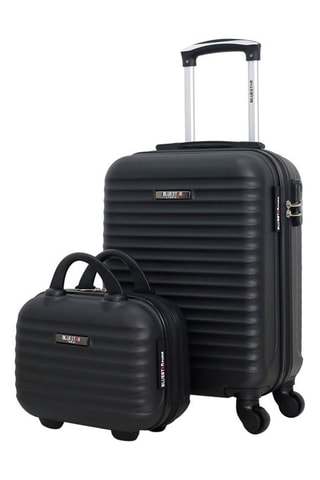 Set Handbagage (S) en Beautycase Brazilia-H - 50/30 cm  - Donkergrijs