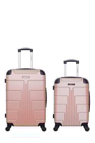 Handbagagetrolley en Weekendtrolley Ottawa - 37/64 l - Roségoudkleurig