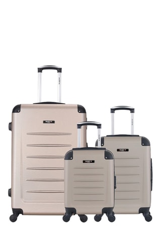 Set van 3 Trolleys Opéra (XXS/S/L) - 46/55/75 cm - Lichtbeige