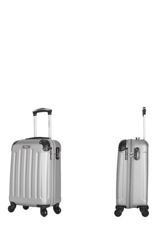 Handbagagetrolley Madrid-E Grijs - Zilverkleurig