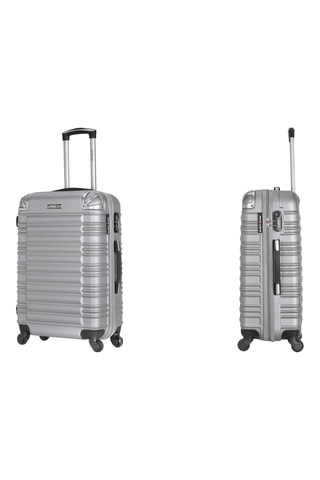 Set van 3 Trolleys (S/M/L) met Beautycase Lima-C - 55/65/75/30 cm - Grijs
