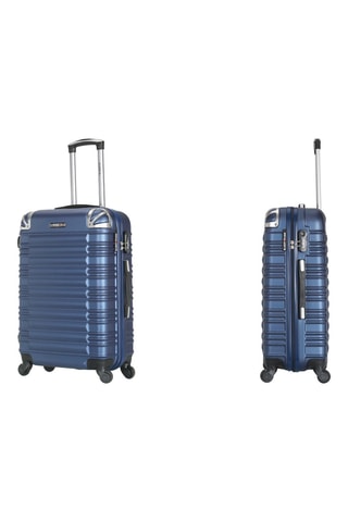 Set van 3 Trolleys (S/M/L) met Beautycase Lima-C - 55/65/75/30 cm - Marineblauw