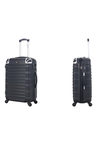 Set van 3 Trolleys (S/M/L) met Beautycase Lima-C - 55/65/75/30 cm - Zwart