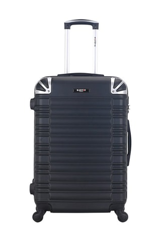 Set van 3 Trolleys (S/M/L) met Beautycase Lima-C - 55/65/75/30 cm - Zwart