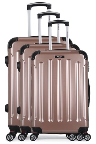 Set van 3 Trolleys (S/M/L) Tunis - 55/65/75 cm - Roségoudkleurig