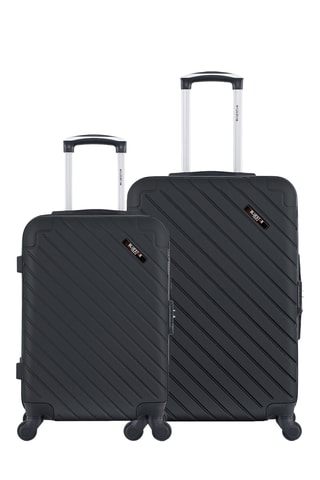 Handbagagetrolley en Weekendtrolley (S/M) Cité - 55/65 cm - Zwart