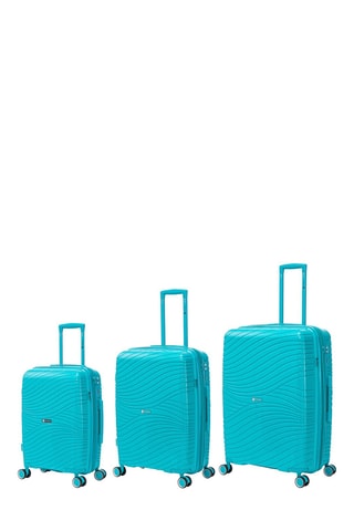 Set de 3 valises Peppy - 59/65/75 cm  - Bleu