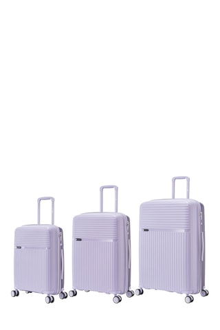 Set de 3 valises Twinny - 58/68/78 cm  - Violet