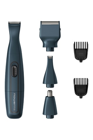 Ensemble 8-en-1 Tondeuse barbe Mini Grooming - Acier inoxydable