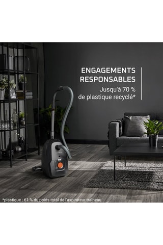 Aspirateur avec sac Green Force Max - 900 W