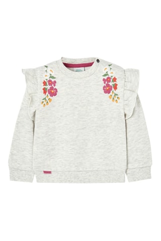 Sweater - Gemêleerd Lichtgrijs