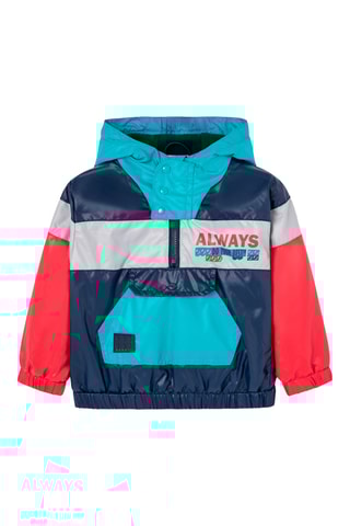Windjack met Capuchon - Blauw