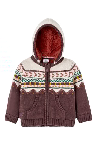 Vest met Capuchon - Bruin
