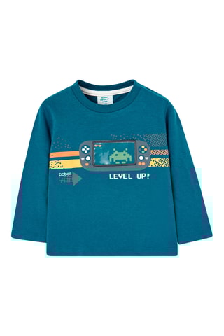 T-shirt - Pauwblauw