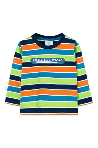 T-shirt - Blauw en Oranje