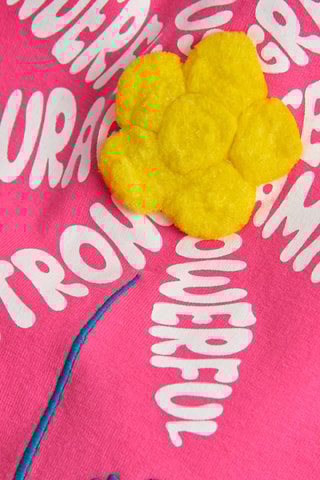 Sweaterjurk met Capuchon - Roze