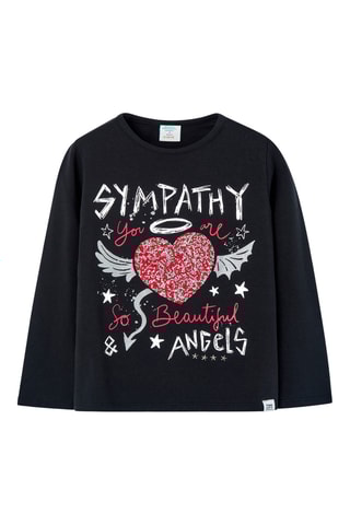 T-shirt - Zwart