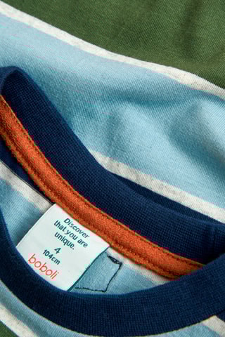 T-shirt - Blauw en Oranje