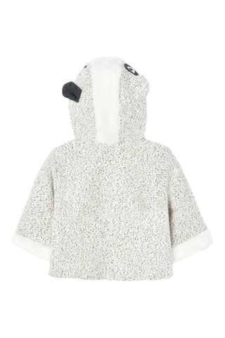 Vest met Capuchon - Gemêleerd Ecru