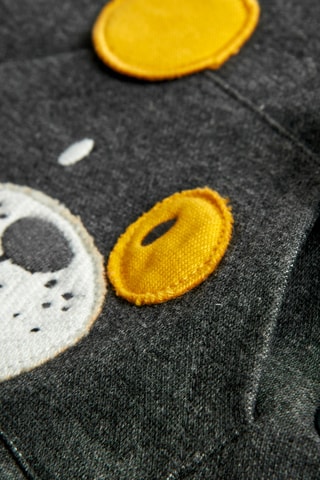 T-shirt en Tuinbroek - Gemêleerd Wit