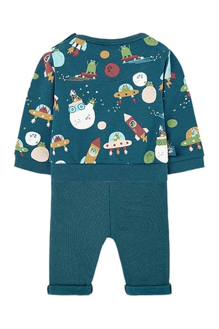Sweater en Broek - Pauwblauw