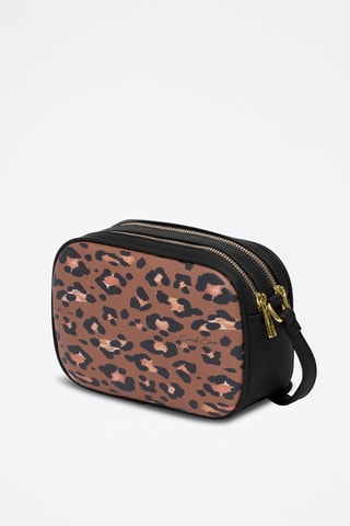 Sac bandoulière Cinzia - Noir et marron