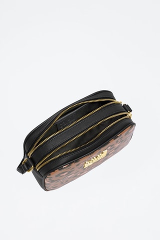 Sac bandoulière Cinzia - Noir et marron