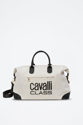 Sac de voyage - Ecru et noir - 47 cm