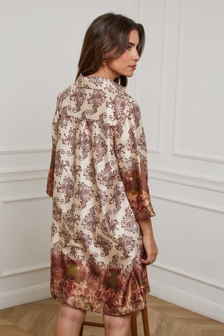 Robe trapèze oversize - Camel