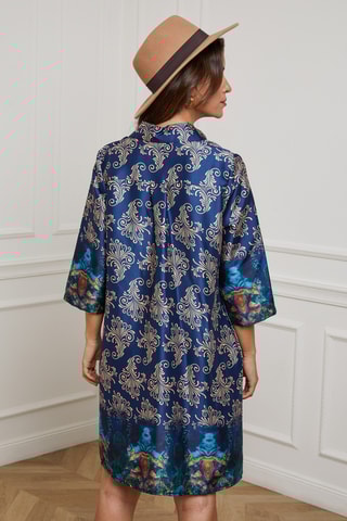 Robe trapèze oversize - Bleu marine