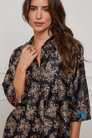 Robe trapèze oversize - Noir