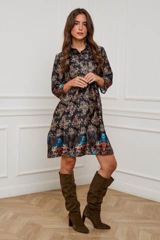 Robe trapèze oversize - Noir