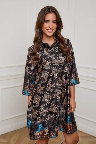 Robe trapèze oversize - Noir