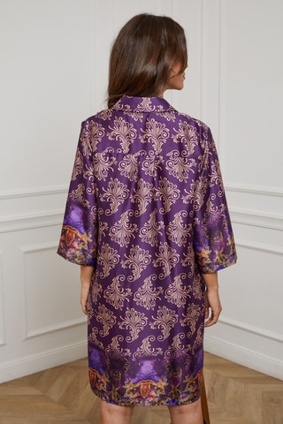Robe chemise oversize - Violet