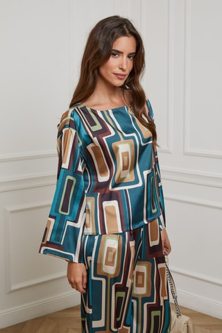 Blouse - Bleu canard