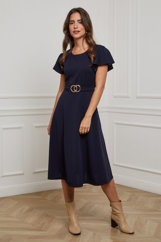 Robe patineuse - Bleu marine