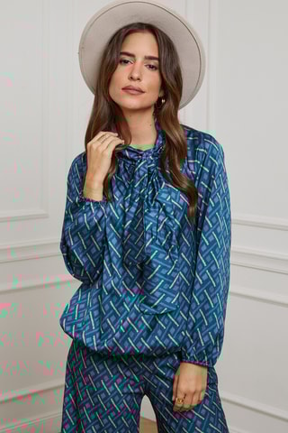 Blouse - Bleu pétrole