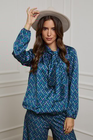 Blouse - Bleu pétrole