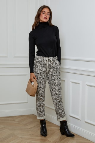 Pantalon droit - Beige