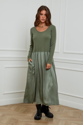Robe midi - Kaki
