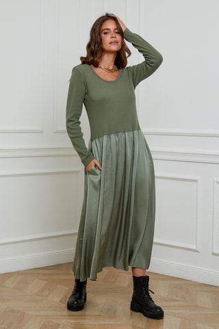 Robe midi - Kaki